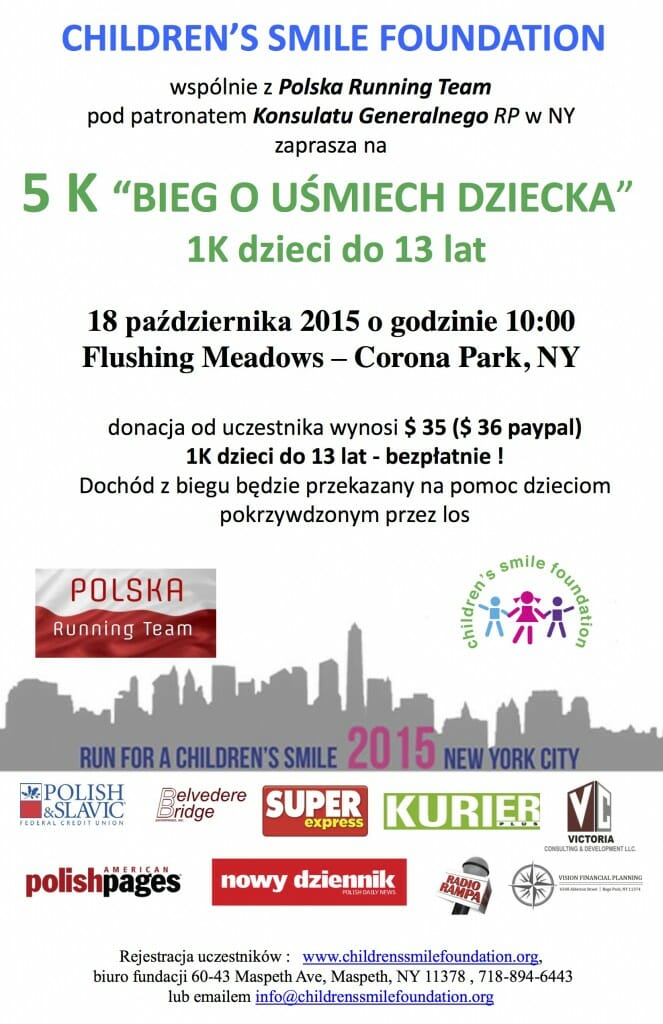 plakat Run for a childrens smile